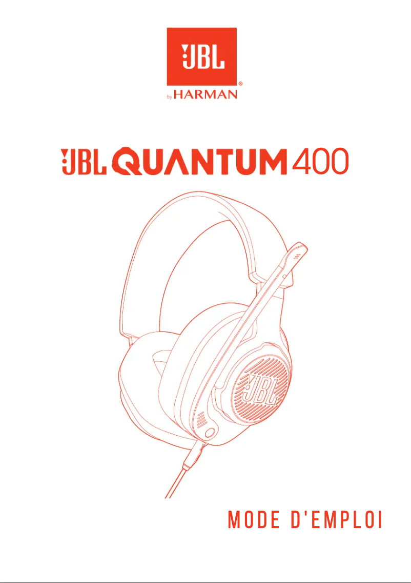 Page 1 de la notice Manuel utilisateur JBL Quantum 400