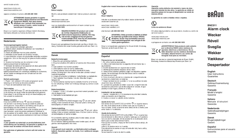 Image de la première page du manuel de l'appareil BNC011