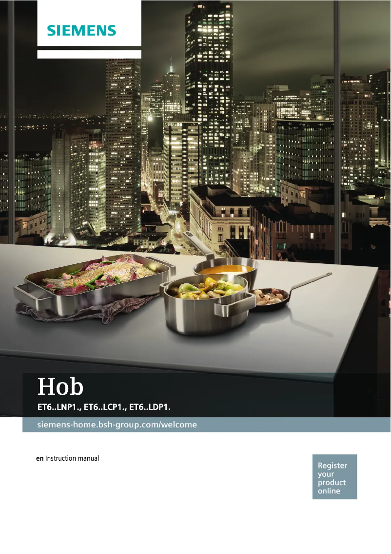 Image de la première page du manuel de l'appareil ET675LNP1D