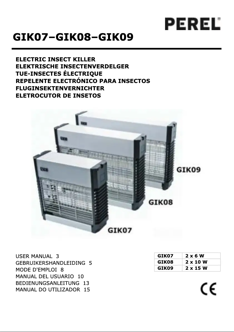 Imagen de la primera página del manual del dispositivo GIK07