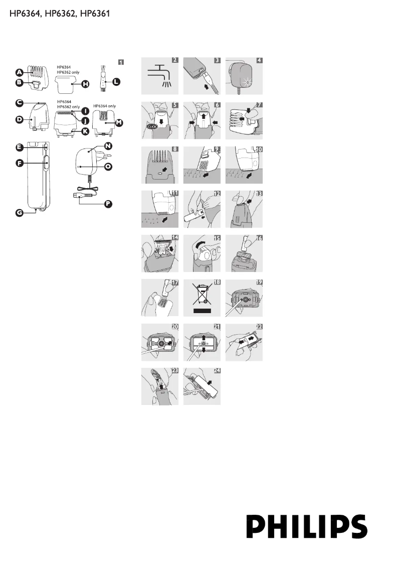 Image de la première page du manuel de l'appareil HP6361