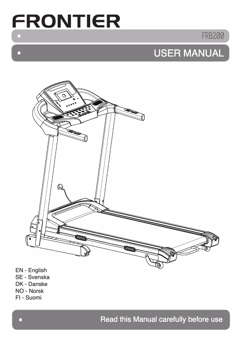 Page 1 de la notice Manuel utilisateur Frontier FRB200