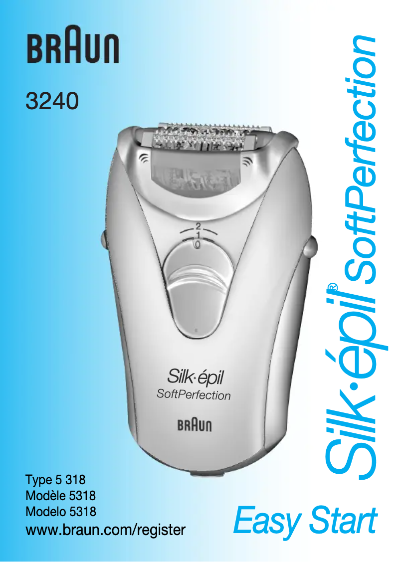 Página 1 del manual Manual de usuario Braun Silk-epil SoftPerfection Easy Start 3240