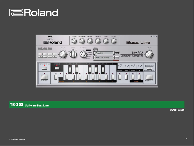 Image de la première page du manuel de l'appareil TB-303