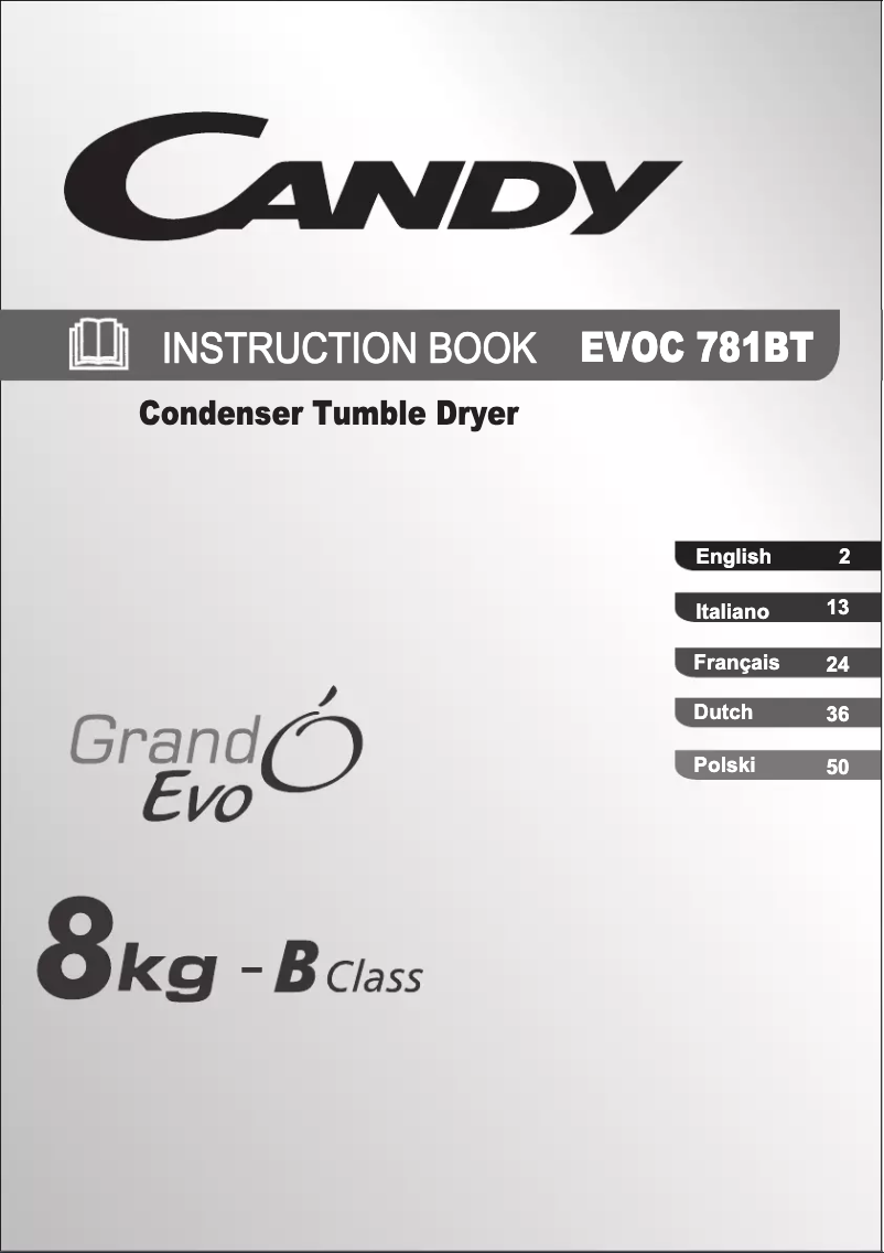 Image de la première page du manuel de l'appareil EVOC 781BT-47