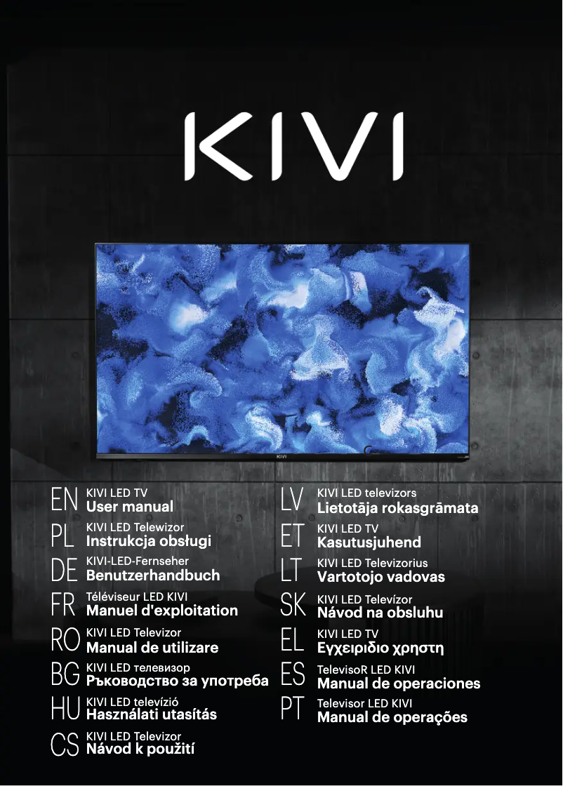 Image de la première page du manuel de l'appareil 43U750NB