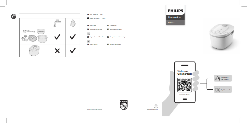 Page 1 de la notice Manuel utilisateur Philips HD4717