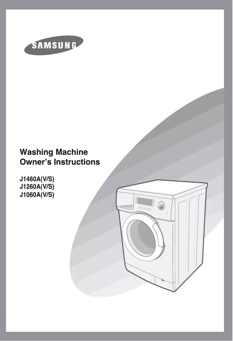 Image de la première page du manuel de l'appareil J1260AV