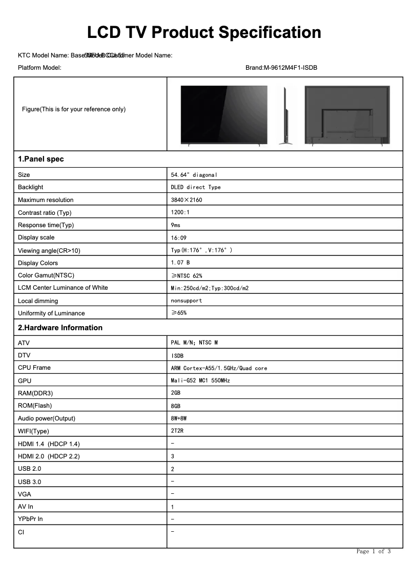 Image de la première page du manuel de l'appareil BLA50ULC01