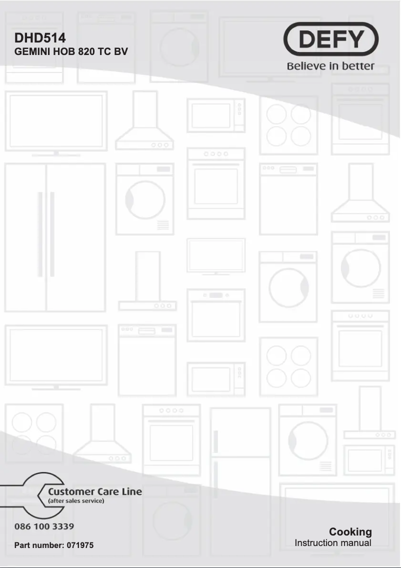 Page n°1 - Manuel utilisateur Defy DHD514