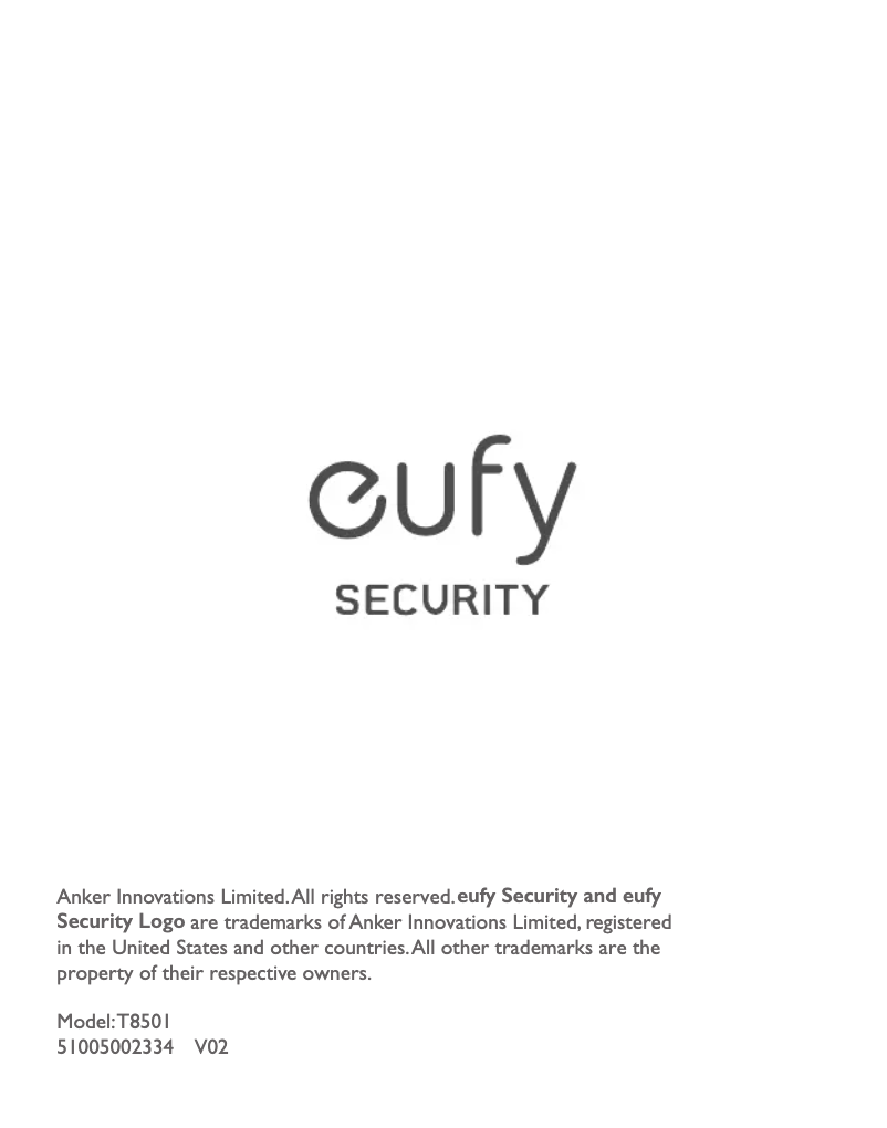 Page n°1 - Manuel utilisateur Eufy Solo Smart Lock D20