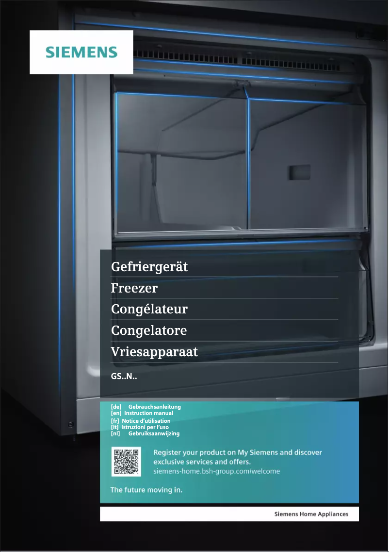Page 1 de la notice Manuel utilisateur Siemens GS36NVWEP