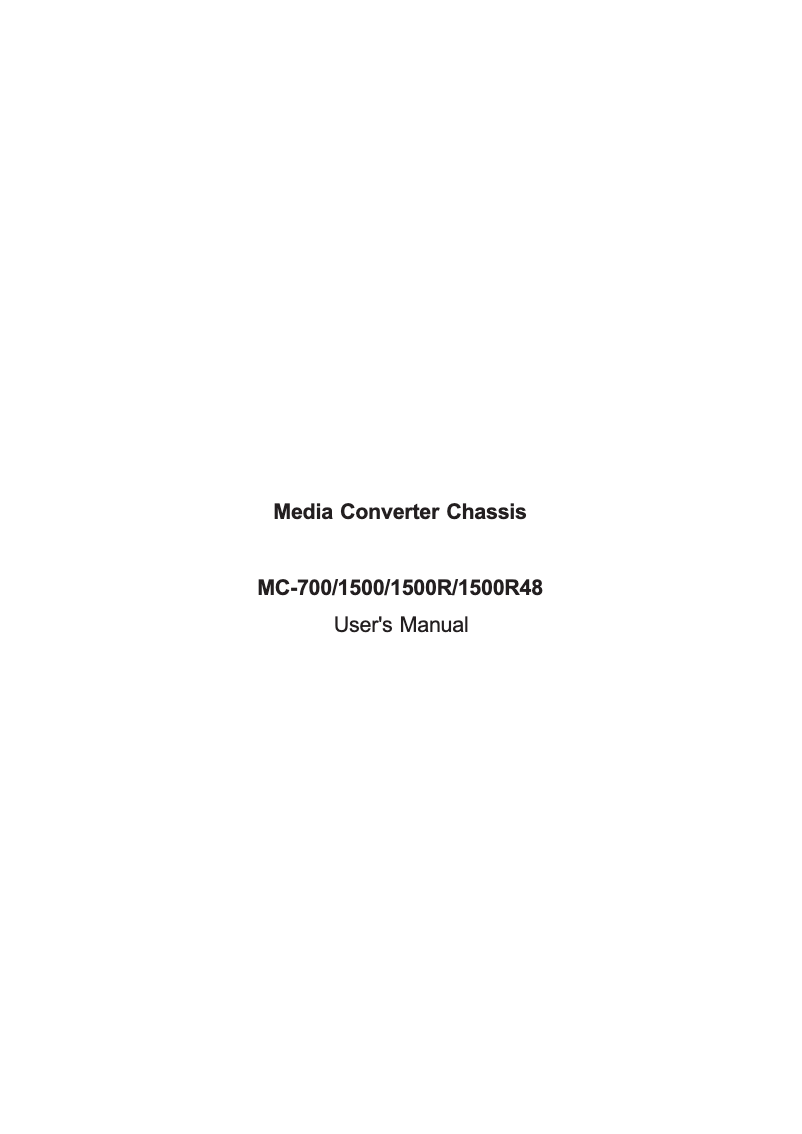 Image de la première page du manuel de l'appareil MC-700