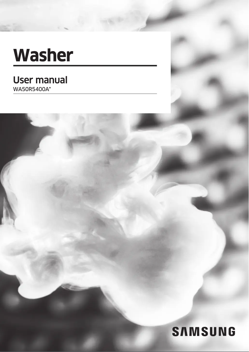 Image de la première page du manuel de l'appareil WA50R5400AW