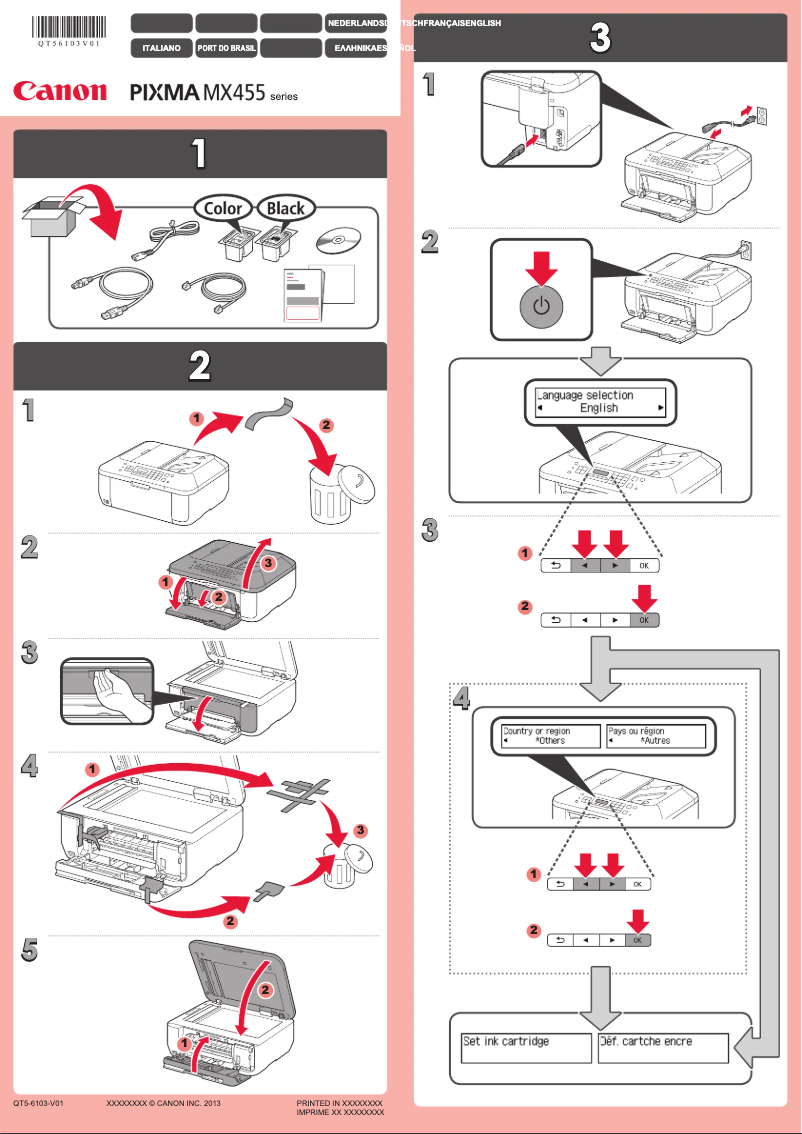 Image de la première page du manuel de l'appareil Pixma MX450