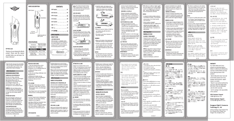 Page n°1 - Manuel utilisateur Olight Otacle
