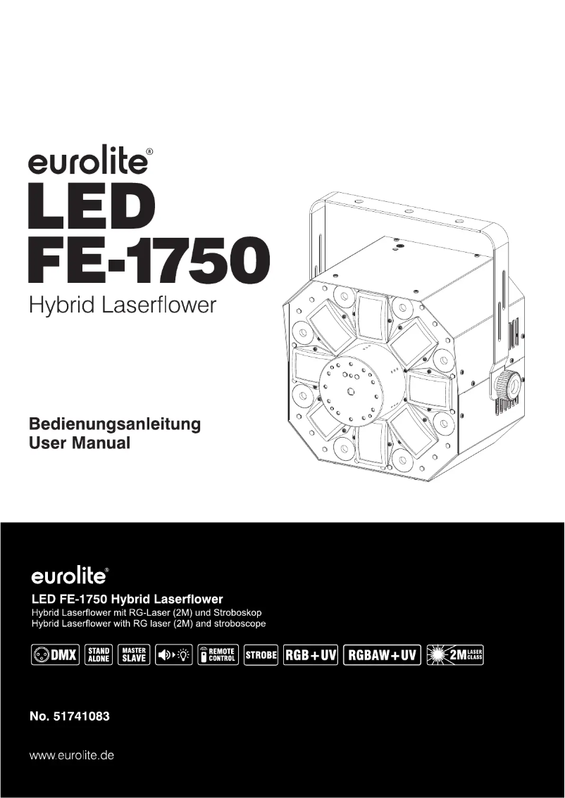 Page n°1 - Manuel utilisateur Eurolite LED FE-1750