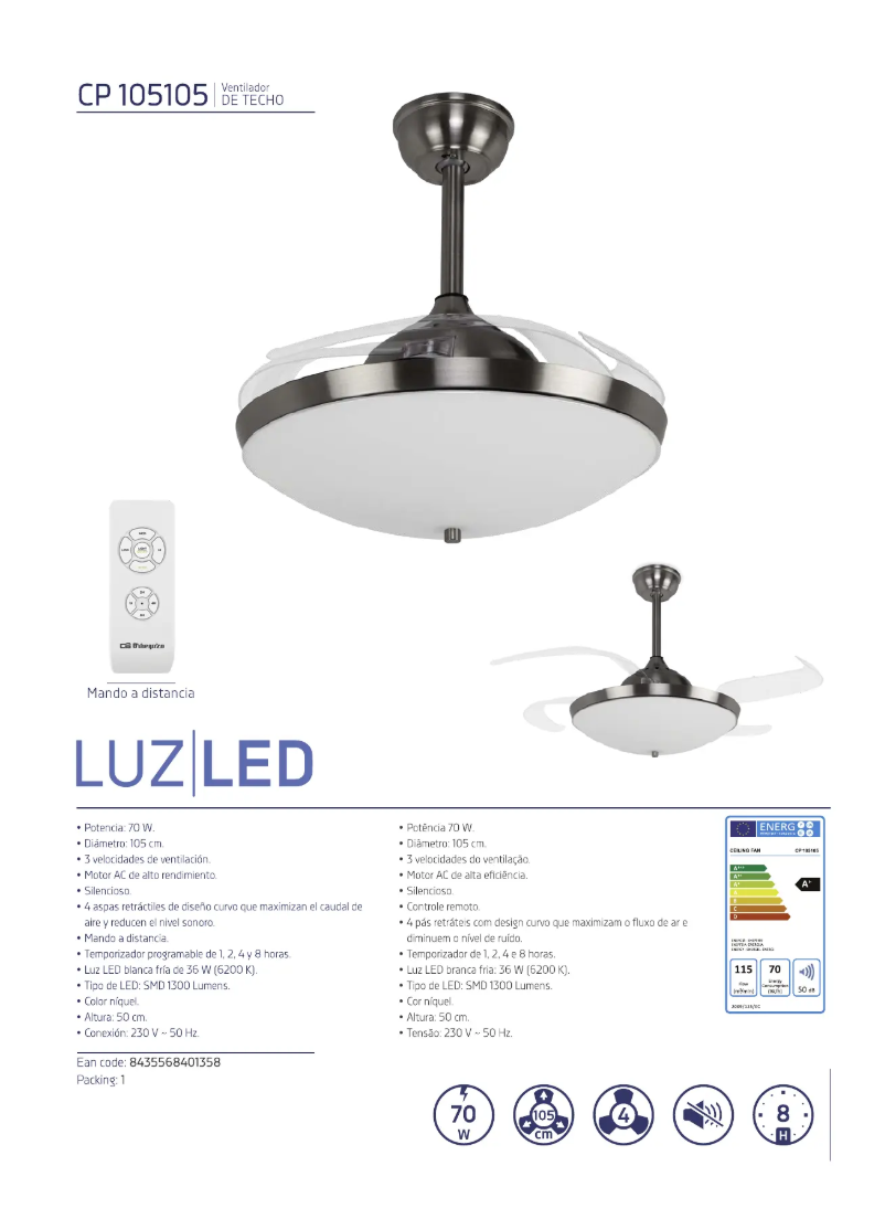 Image de la première page du manuel de l'appareil CP 105105