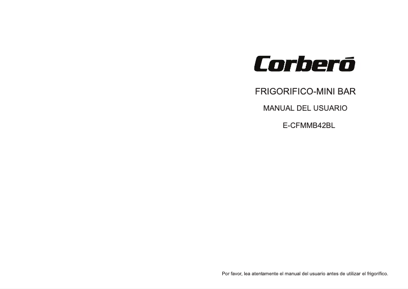 Page n°1 - Manuel utilisateur Corbero E-CFMMB42BL