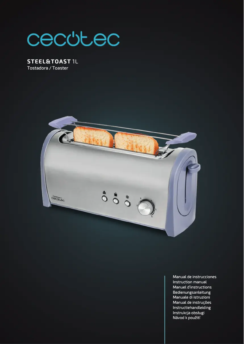 Image de la première page du manuel de l'appareil Steel&Toast 1L