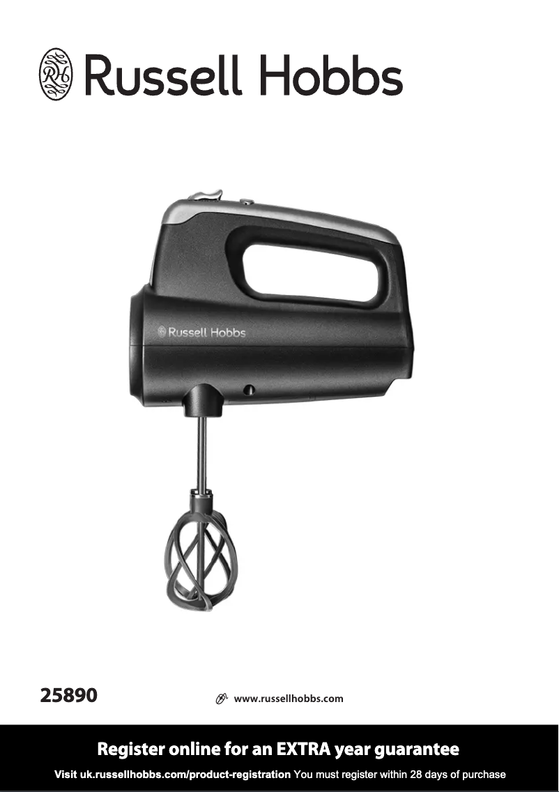 Page n°1 - Manuel utilisateur Russell Hobbs Swirl 25890