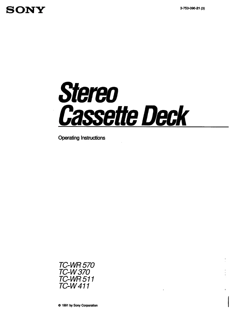 Image de la première page du manuel de l'appareil TC-W370