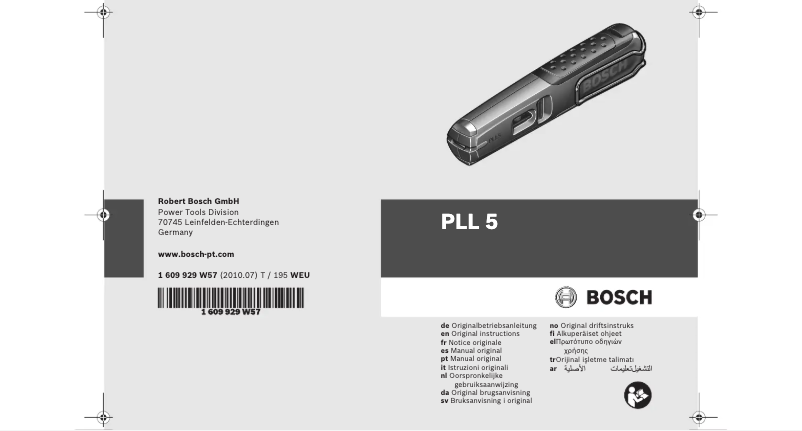 Image de la première page du manuel de l'appareil PLL 5