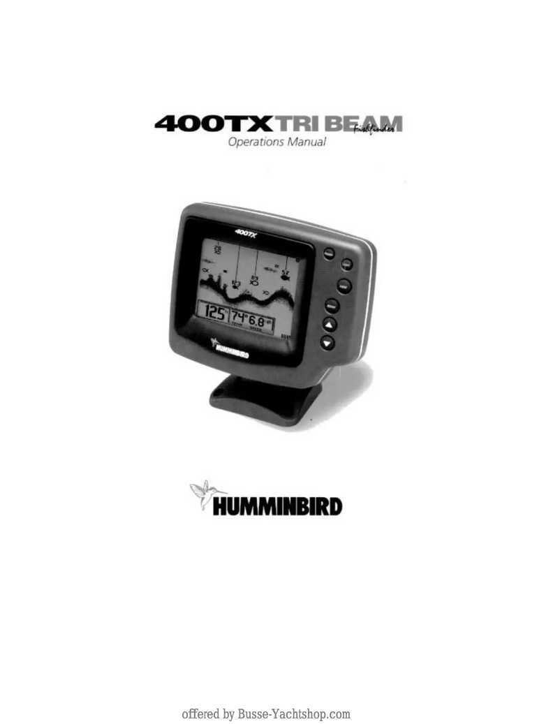 Page 1 de la notice Manuel utilisateur Humminbird 450TX