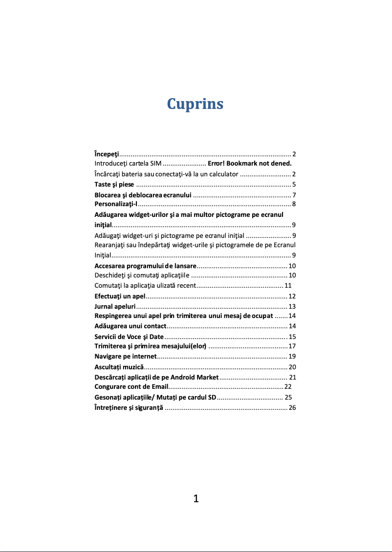 Image de la première page du manuel de l'appareil Sunny V38