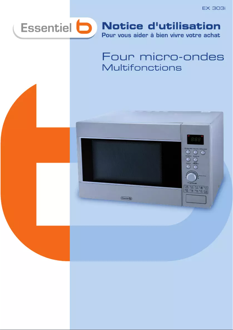 Page 1 de la notice Manuel utilisateur Essentiel B EX 303I
