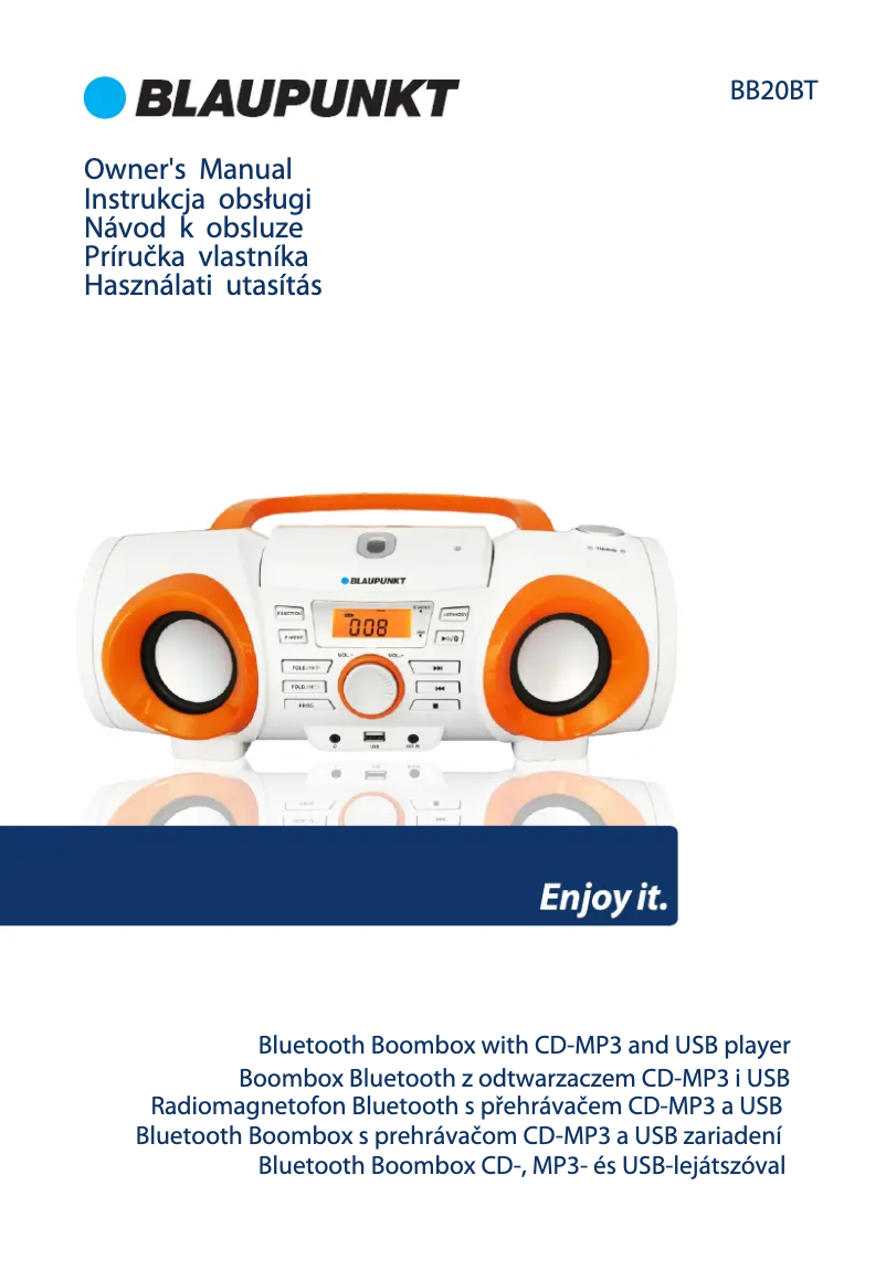 Image de la première page du manuel de l'appareil BB20BT