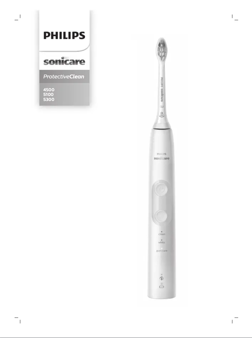 Page 1 de la notice Manuel utilisateur Philips Sonicare ProtectiveClean 4500 HX6839