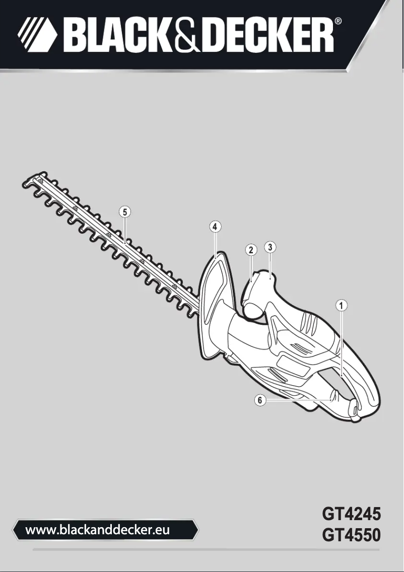 Page 1 de la notice Manuel utilisateur Black & Decker GT4550