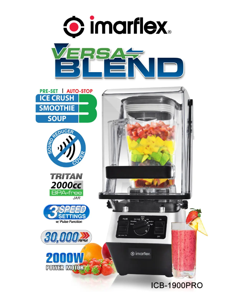 Page 1 de la notice Manuel utilisateur Imarflex ICB-1900PRO