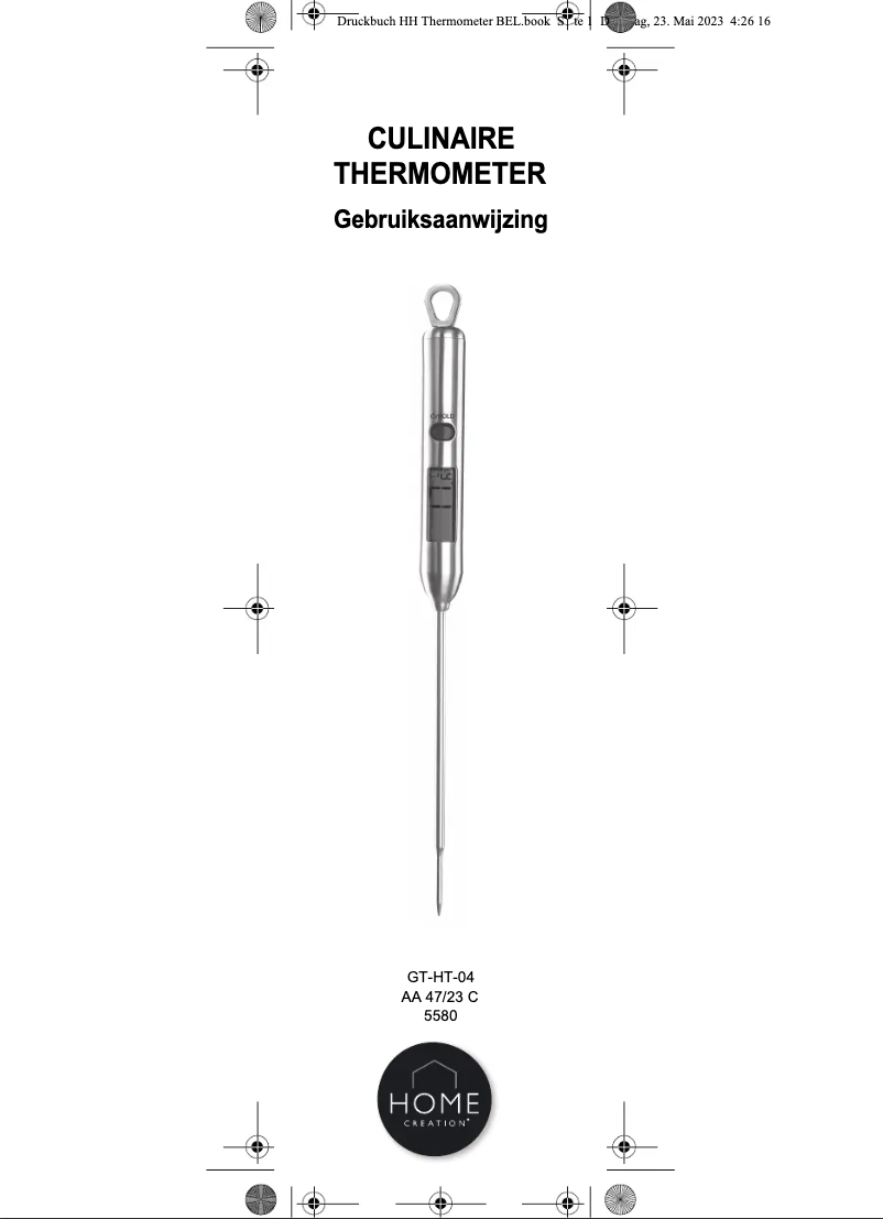 Image de la première page du manuel de l'appareil GT-HT-04