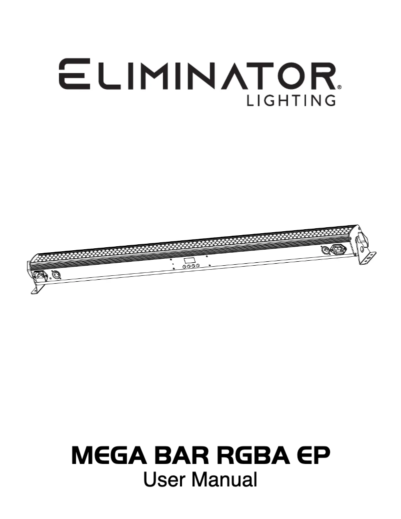 Page n°1 - Manuel utilisateur Eliminator Lighting Mega Bar RGBA EP