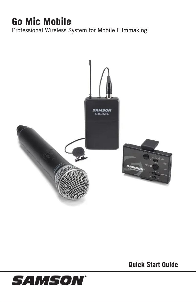 Page n°1 - Manuel utilisateur Samson Go Mic Mobile