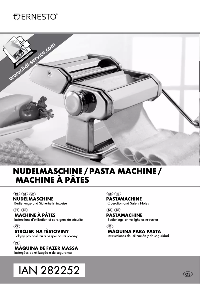 Image de la première page du manuel de l'appareil IAN 282252
