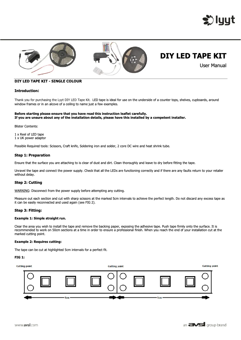 Page n°1 - Manuel utilisateur LYYT DIY-R60
