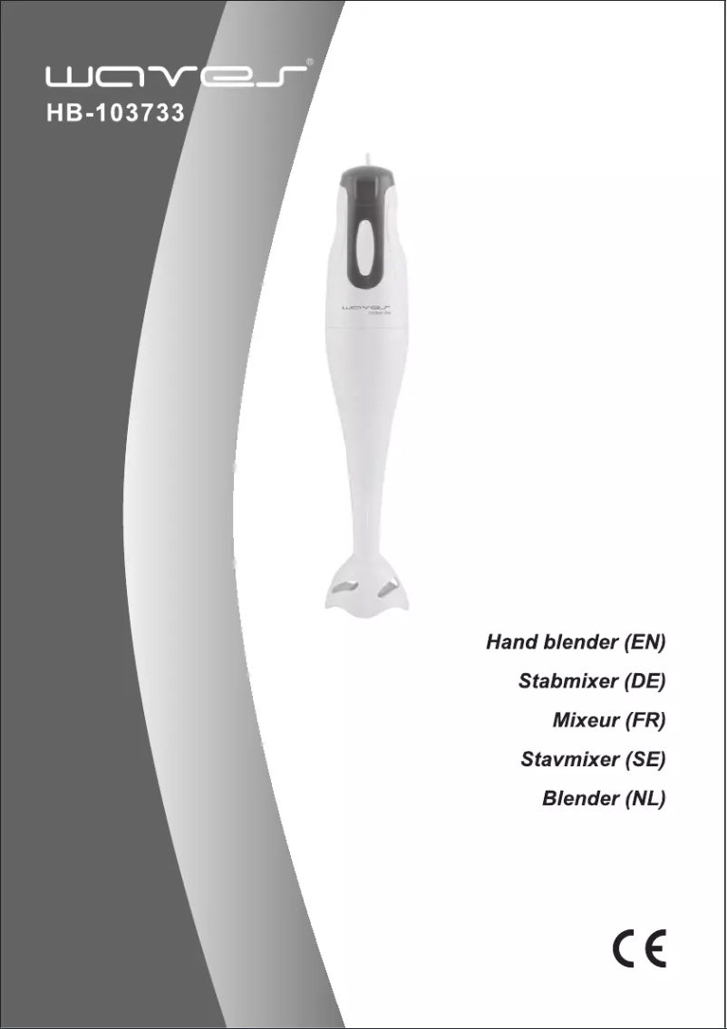 Image de la première page du manuel de l'appareil HB-103733