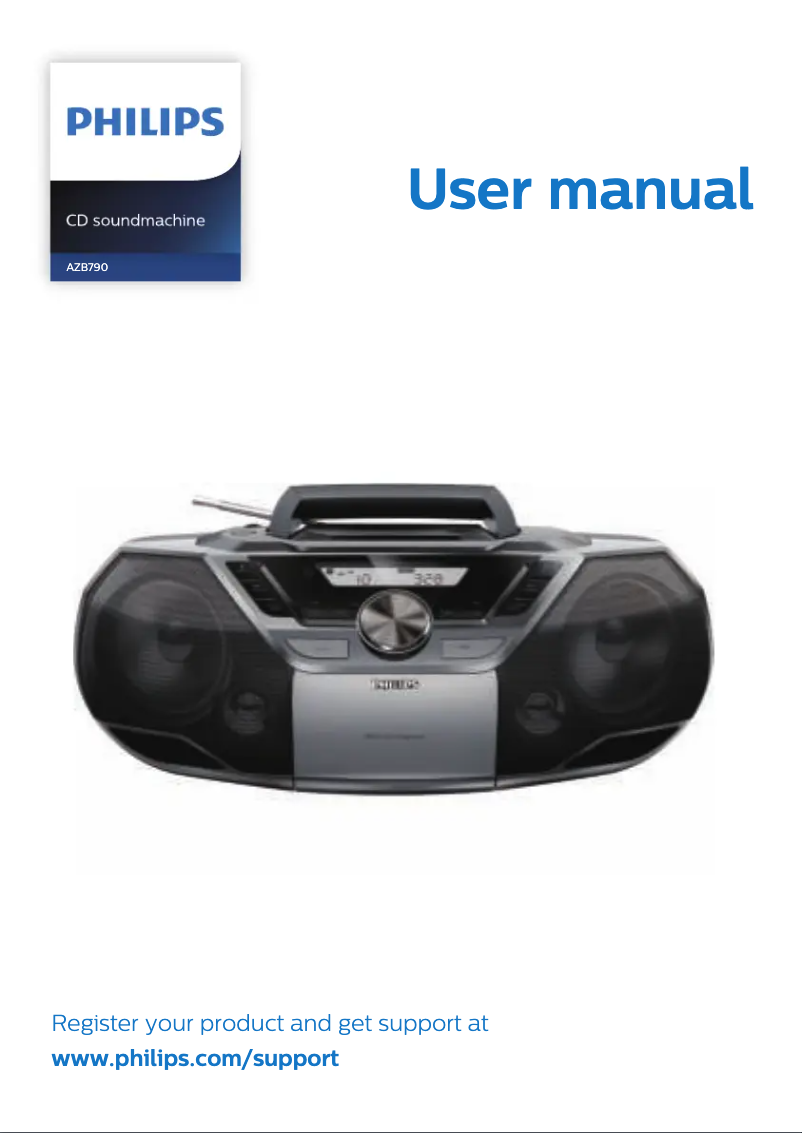 Página 1 del manual Manual de usuario Philips AZB790