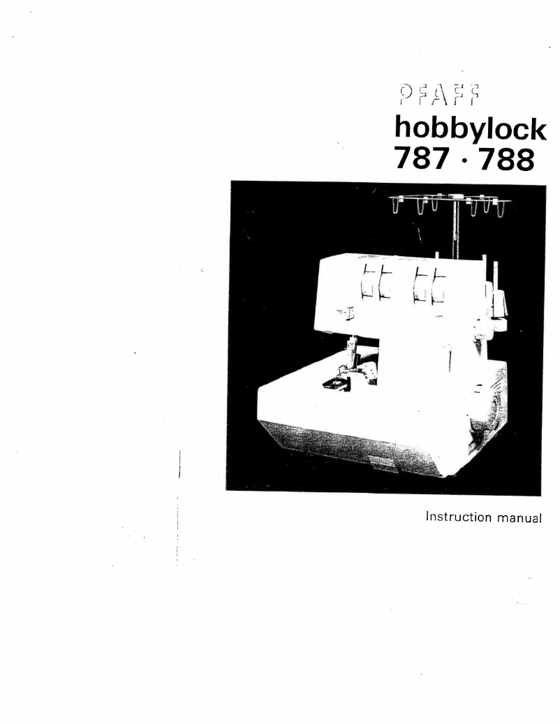 Image de la première page du manuel de l'appareil hobbylock 788