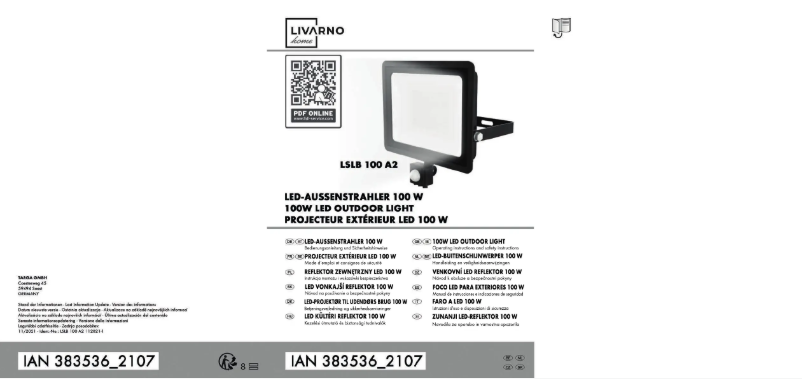 Page n°1 - Manuel utilisateur Livarno Lux LSLB 100 A2