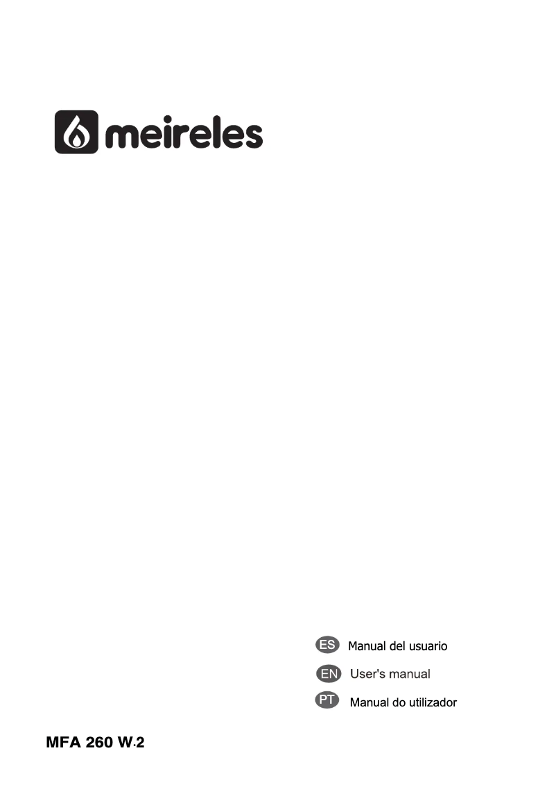 Page n°1 - Manuel utilisateur Meireles MFA 260 W.2