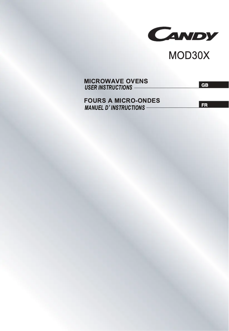 Image de la première page du manuel de l'appareil MOD30X