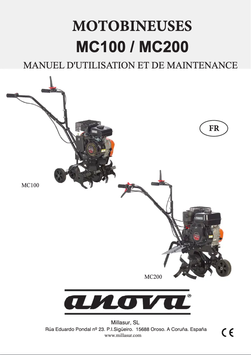 Page 1 de la notice Manuel utilisateur Anova MC100