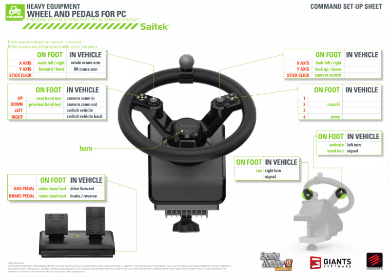 Image de la première page du manuel de l'appareil Farm Sim Controller