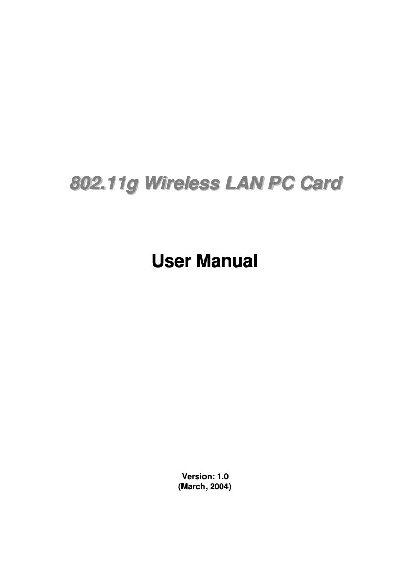 Página 1 del manual Manual de usuario Edimax EW-7108PCg