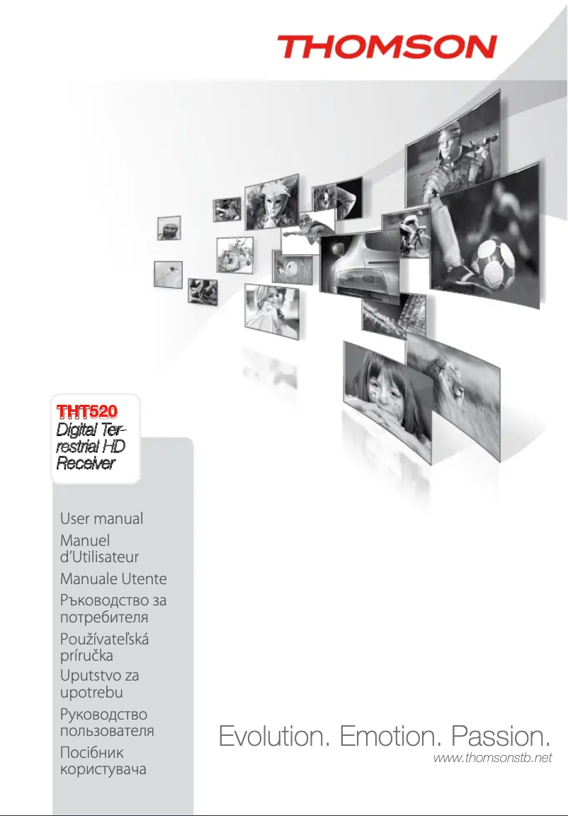 Page 1 of the manual User Manual Thomson THT520