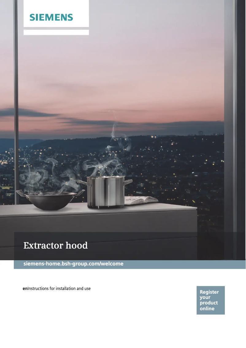 Página 1 del manual Guía de instalación Siemens LC97FQW60